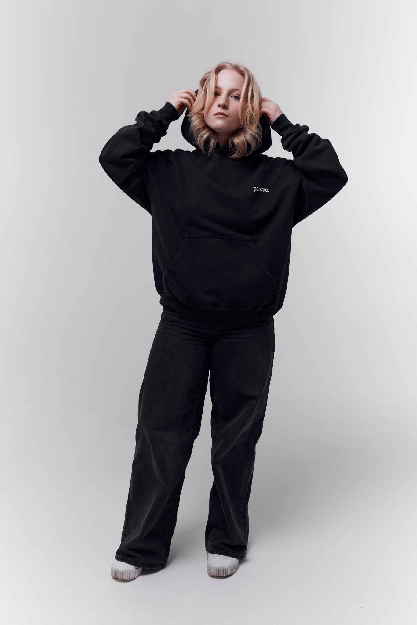 Blank Hoodie - Vintage Black - palsme