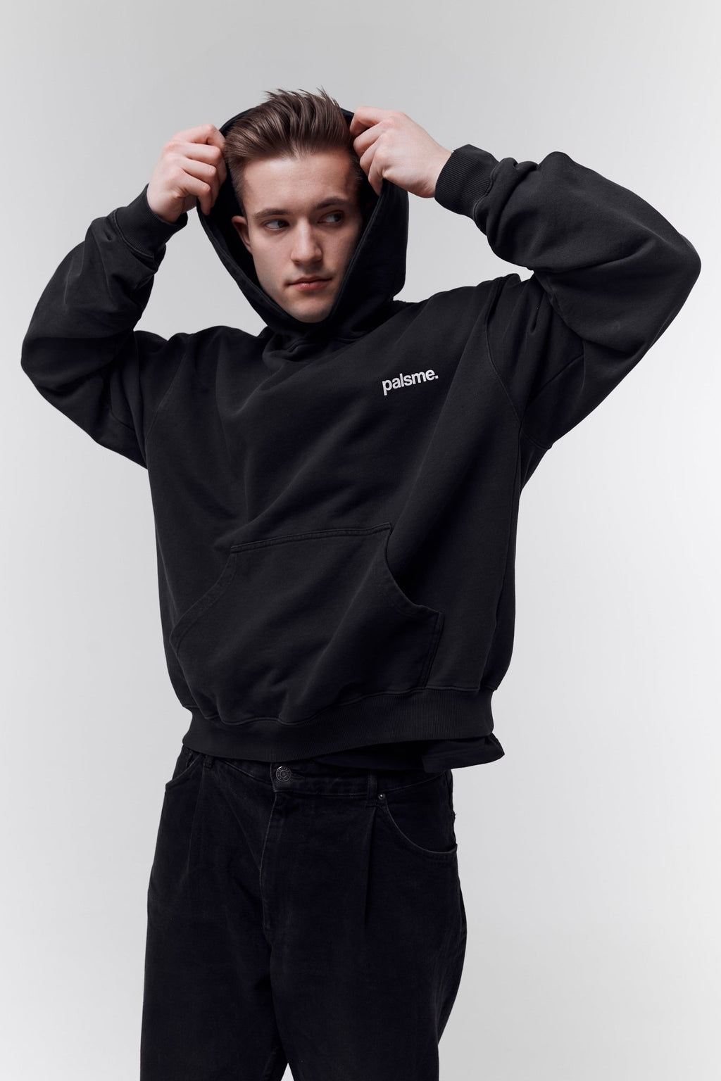 Blank Hoodie - Vintage Black - palsme