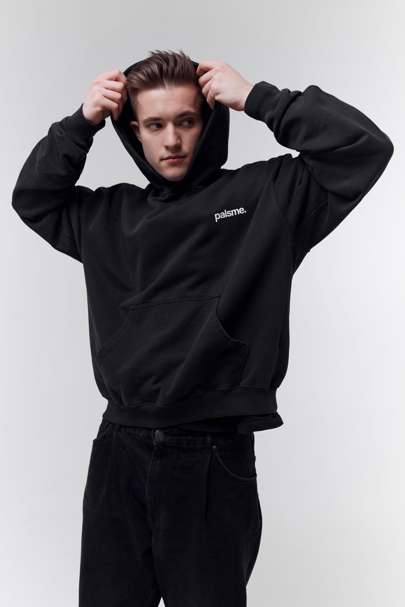 Blank Hoodie - Vintage Black - palsme