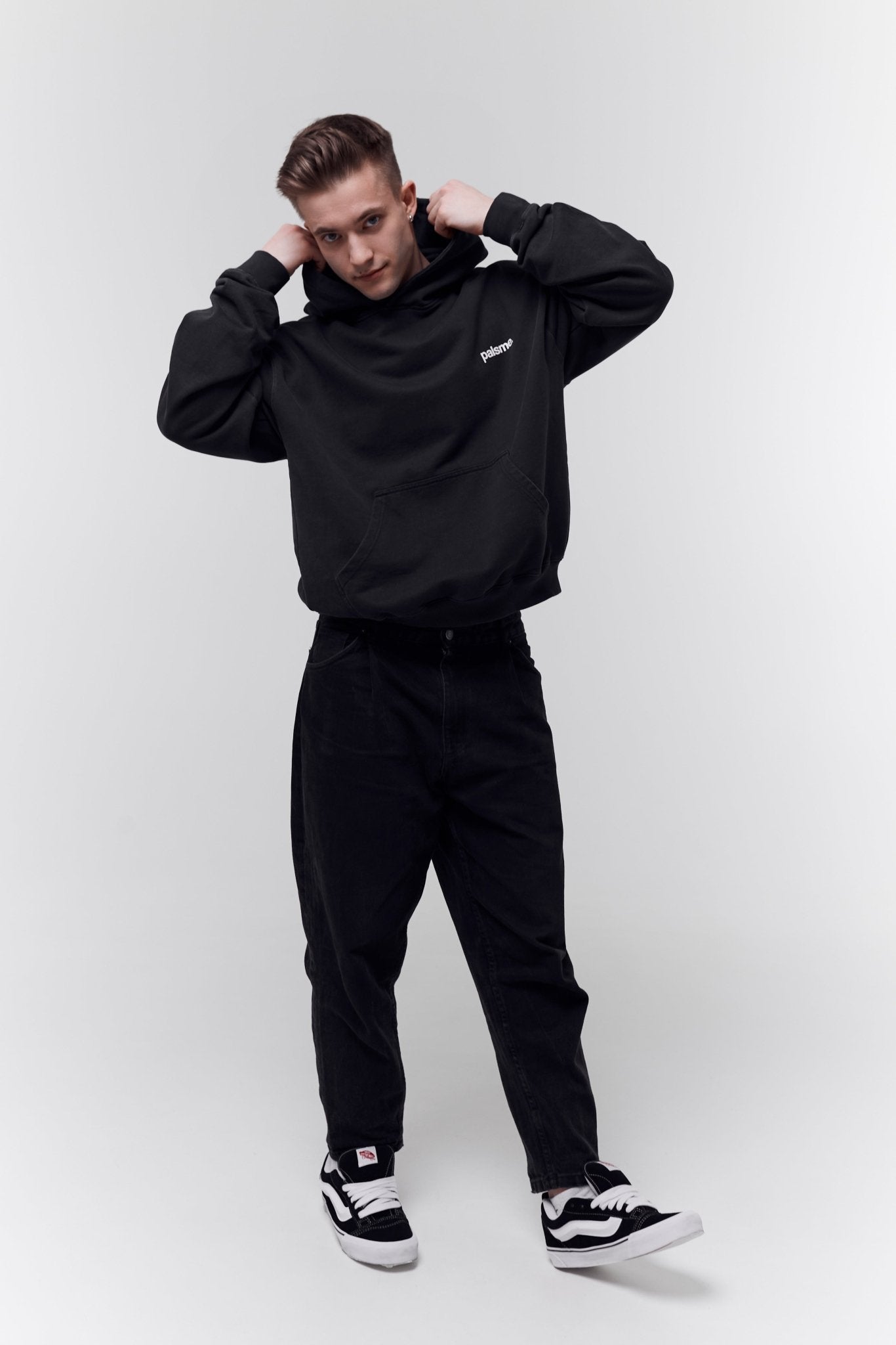 Blank Hoodie - Vintage Black - palsme