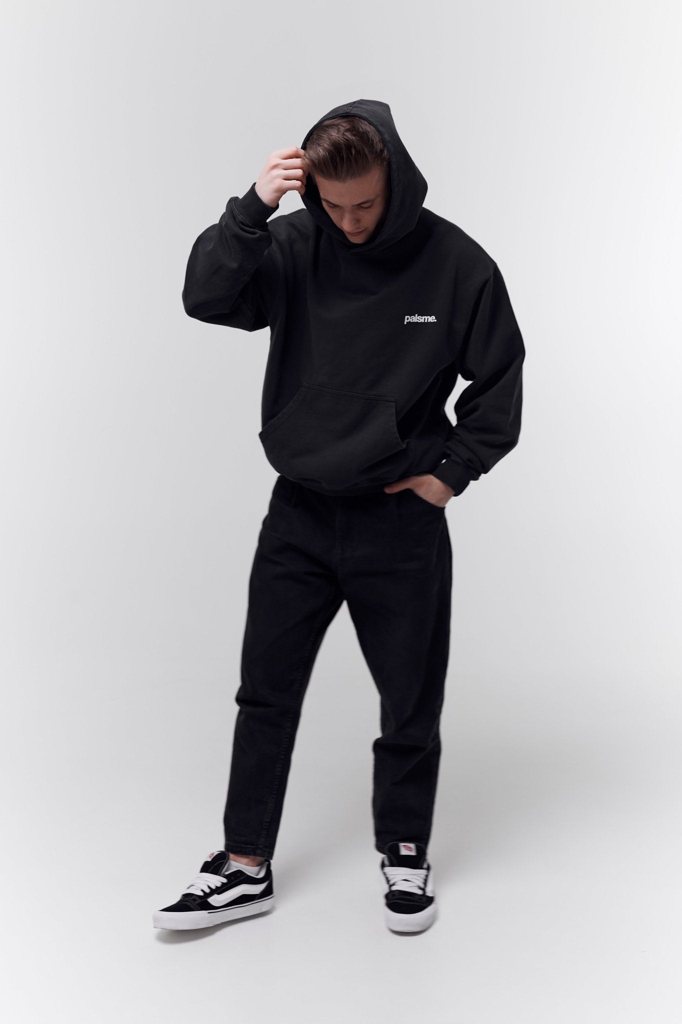 Blank Hoodie - Vintage Black - palsme