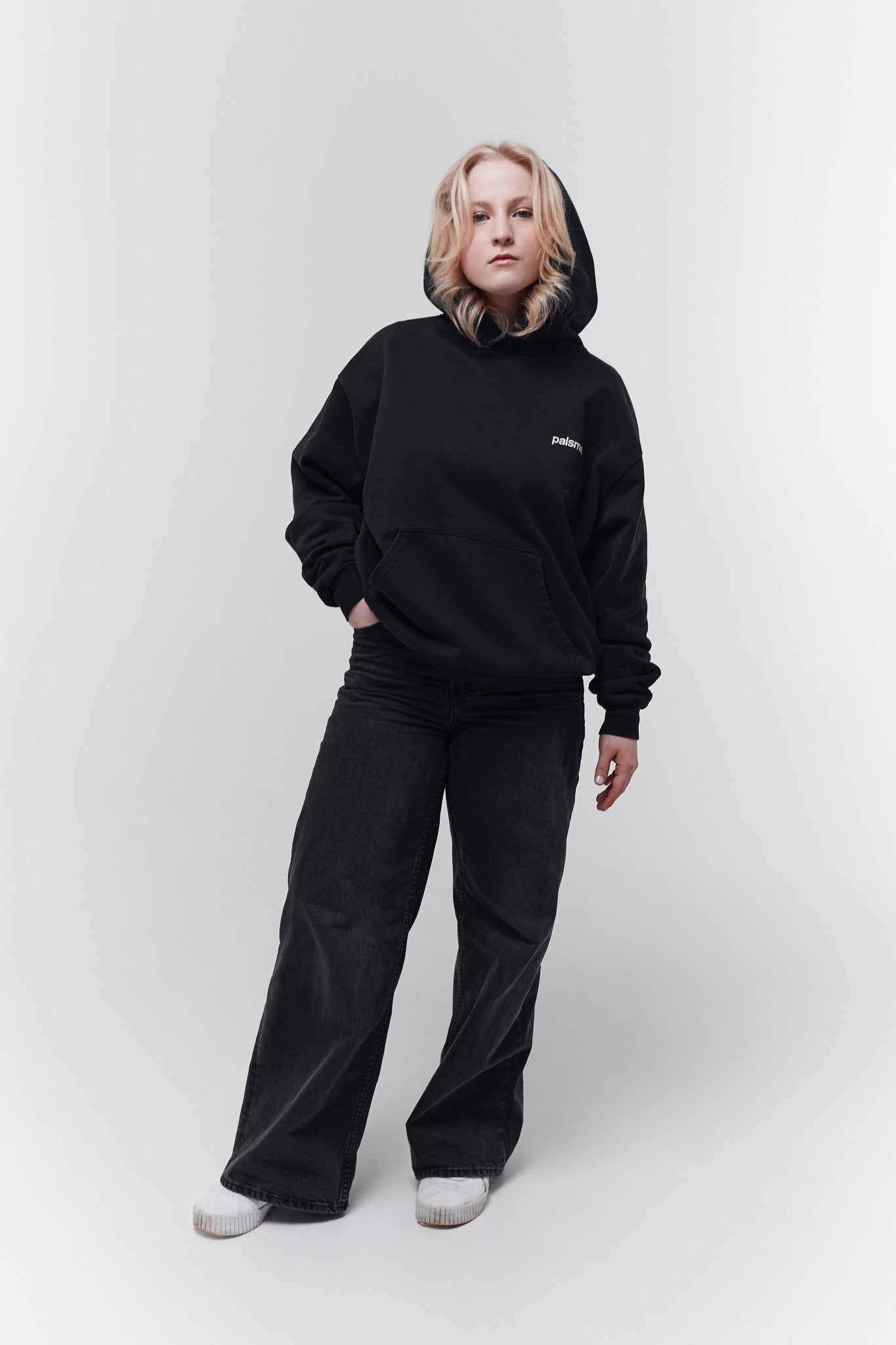 Blank Hoodie - Vintage Black - palsme