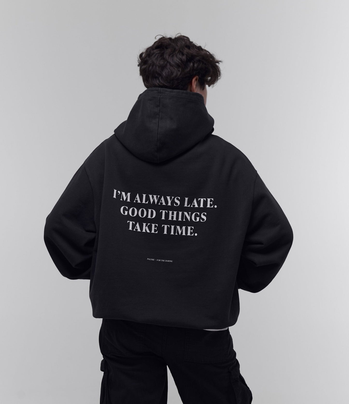 Late Hoodie - Vintage Black - palsme