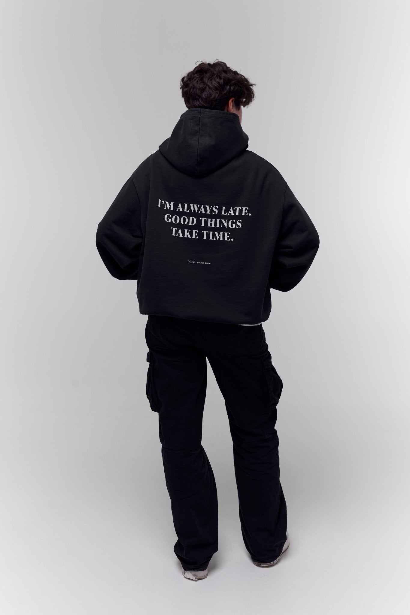Late Hoodie - Vintage Black - palsme